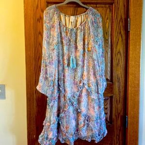 Sundance Multicolor Floral Midi Dress